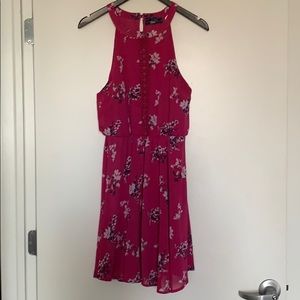 Francesca’s Pink floral Dress, Size Medium